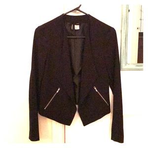 H&M Black blazer with zipper pockets